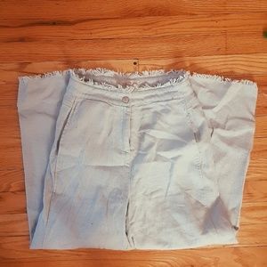 NWOT MOON RIVER linen blend wideleg trousers